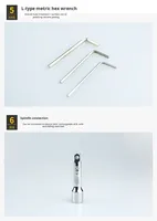 Ensemble d'outils combinés pour réparation automobile en acier CRV de 46 pièces avec clé à douille et tournevis à cliquet, étui rigide