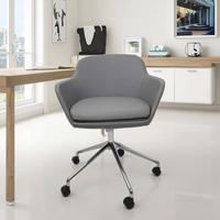 Chaise de bureau et de conférence moderne en cuir à fonction pivotante pour hôtels écoles hôpitaux appartements salles de loisirs