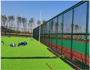 Clôture et <span class=keywords><strong>portail</strong></span> en treillis métallique galvanisé à chaud et revêtu de PVC de haute qualité <span class=keywords><strong>pour</strong></span> terrains de football et de basketball à vendre - Product Image 5