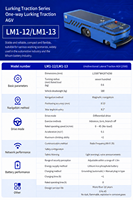 Robot AGV à profil bas avec transmission différentielle, tracteur automatisé pour la livraison en ligne de pièces automobiles
