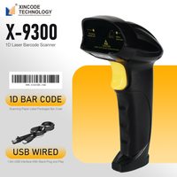 Lecteur de codes-barres laser USB filaire Xincode de haute qualité, scanner portable 1D pour inventaire, livres et ordinateurs X-9300