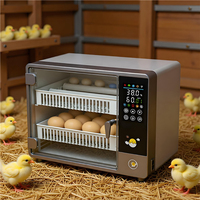 Incubateur d'œufs automatique pour 24 œufs de perroquet, contrôleur d'éclosion automatique, couveuse pour œufs de perroquet