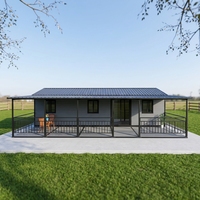 Maison conteneur extensible de 40 pieds - Prête à l'emploi, maison moderne avec cuisine et chambre (panneaux sandwich en acier, installation rapide)