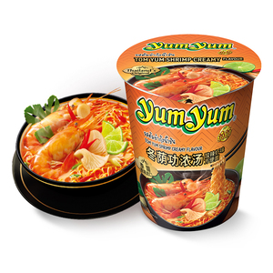 Vente en gros de nouilles instantanées à baril à saveur Thai Tom yum <span class=keywords><strong>goong</strong></span> nouilles de collation de nuit - Product Image 1