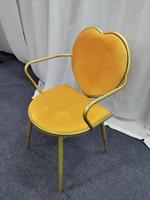 Meubles de salle à manger au design nordique de luxe Chaises modernes en velours pour salle à manger avec pieds en métal