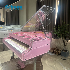 Pianoforte a Coda Meccanico <span class=keywords><strong>di</strong></span> Lusso all'Ingrosso, 88 Tasti in Acrilico Cristallo Rosa, Produttore Premium per Villa Hotel e Spettacoli - Product Image 2