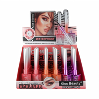 Stylo Eyeliner Liquide Kiss Beauty, Maquillage Cosmétique, Produit de Beauté, Imperméable, Longue Durée 24h, 8mL, Crayon Eyeliner Lisse