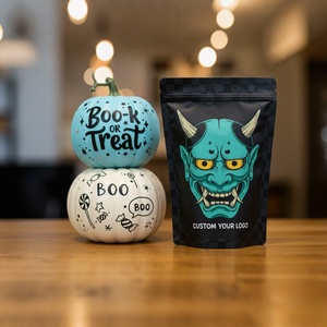 Bolsas Mylar Negras a Prueba de Niños de 3.5g, Impresas Personalizadas, a Prueba de Olores, con Cierre Hermético, para Empacar Gomitas Comestibles - Product Image 2