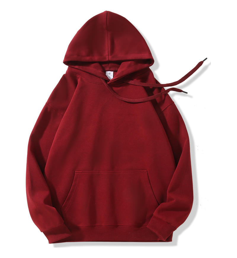 Men's 400g Silver Fox Velvet Fleece-Lined Hoodie for Fall Winter