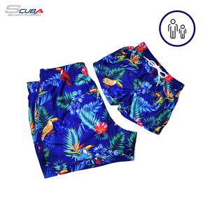 Costume <span class=keywords><strong>da</strong></span> Bagno <span class=keywords><strong>da</strong></span> <span class=keywords><strong>Uomo</strong></span> Personalizzato Impermeabile con Stampa Floreale e Leopardata, Traspirante, Estivo, con Stampa Digitale - Product Image 4