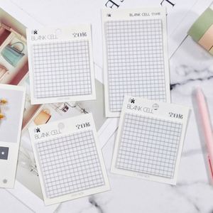 Transparent Sticky Notes Blank Grid for Students Good Stickiness Multiple Sizes <b>Memo</b> <b>Pads</b> With Glue - Product Image 1