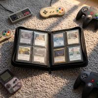 Porte-cartes en PU personnalisé avec 4 poches pour le rangement et l'organisation des cartes à collectionner