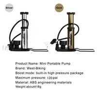 Mini pompe à Air Portable pour pneus de vélo, 160 PSI, Portable, pour le sol, avec jauge