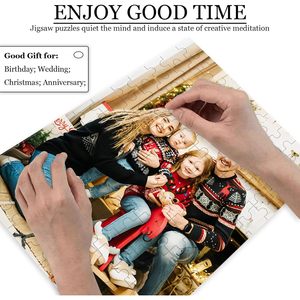 Rompecabezas de fotos personalizado Rompecabezas de imágenes personalizado para amigos de la familia Boda de Navidad-Pedido mínimo 1000 piezas - Product Image 5