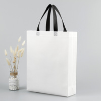 Sac de courses personnalisé en non-tissé, grande capacité, multifonctionnel, avec poignées, ouverture supérieure, couleur et logo personnalisables, réutilisable pour petites entreprises et vente au détail
