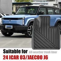 Nouvelle arrivée 3D TPE tapis de coffre imperméable antidérapant doublure de coffre pour 2024 chery Icar 03/Jaecoo J6 facile à nettoyer et à l'eau
