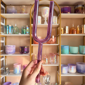 SUCCESS Juego de Diapasones de Cuarzo Transparente de 16mm-20mm, Instrumento de Sanación con Sonido de Chakra de Cristal con Sonido Prolongado y Estuche de Transporte - Product Image 3