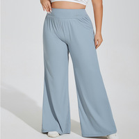 Pantalons de survêtement surdimensionnés MAQVOB, pantalons de yoga amples, taille haute, relevage des hanches, leggings de sport de grande taille pour femmes