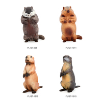 Figur Hewan Model Patung Simulasi PVC Solid Grosir, Mainan Figur Marmot, Figur Hewan Mainan