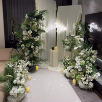Fleurs artificielles de style Monet, très réalistes, accessoires floraux de luxe, décoration extérieure pour vitrine commerciale