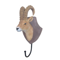 Porte-manteau en bois sculpté à la main, lot de 10 pièces, matériau animaux naturels, crochet mural pour vêtements, artisanat