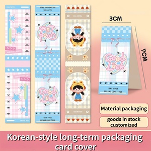Etiquetas personalizadas de dibujos animados para tarjetas de felicitación, para empaquetado con diseño plegable y orificio para cordón. - Product Image 2