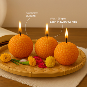Handmade Custom Shape Scented <b>Paraffin</b> Wax Candles Pack of 4 for Christmas Easter Home Decor Festival Gift Table Display - Product Image 3