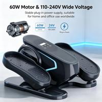 Mini-elliptique électrique sous bureau, pédalier d'exercice assis pour les jambes, 15 vitesses, double mode, équipement de fitness pour la maison et le bureau
