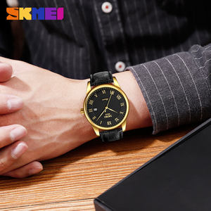 Roman Couple Quartz <b>Watches</b> Luxurious Stylish Business Stainless Steel Leather Strap 3ATM <b>Waterproof</b> Deep Custom Dial and Color - Product Image 5