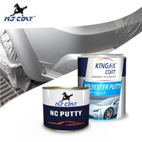 Mastic automobile NC pour carrosserie, durcisseur liquide pour peinture en aérosol et application par truelle