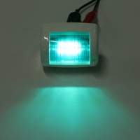 Feu de navigation solaire LED 12V en plastique pour bateaux, pièce de piston en matériau PC marin
