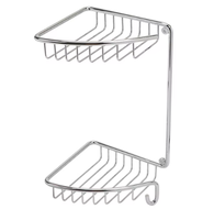 Organisateur mural de salle de bain SIR Modèle 63 en acier inoxydable, support de toilette double angle, directement de l'usine chinoise