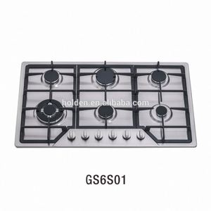 Kitchen Appliances GS6S01 35'' Fasion Lines 6 Burners <strong>Gas</strong> <strong>Hobs</strong> in <strong>Stainless</strong> <strong>Steel</strong> Auto Ignition <strong>Gas</strong> Stove - Product Image 1