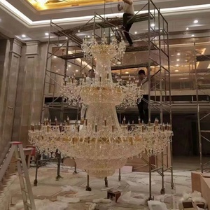 Di grandi dimensioni Su Misura <span class=keywords><strong>Sala</strong></span> Banchetti Moschea Hotel Lobby <span class=keywords><strong>Lampadari</strong></span> Di Cristallo di Illuminazione Moderna - Product Image 3