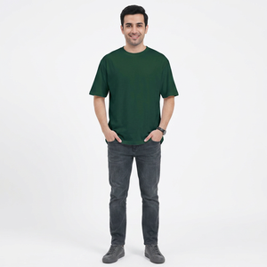เสื้อยืดโอเวอร์ไซส์แบบใหม่ที่ดีที่สุดสำหรับผู้ชาย แขนสั้น คอกลม ทรงฟิตเนส เสื้อยืดโอเวอร์ไซส์สำหรับผู้ใหญ่ - Product Image 1