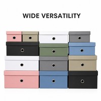 Boîte à chaussures pliable personnalisée en carton avec œillets métalliques pour le rangement des baskets et l'emballage de vente au détail