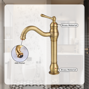 Nuovo Arrivo: <span class=keywords><strong>Rubinetto</strong></span> per <span class=keywords><strong>Lavabo</strong></span> <span class=keywords><strong>Alto</strong></span> a Leva Singola in Ottone Anticato, <span class=keywords><strong>Rubinetto</strong></span> per <span class=keywords><strong>Lavabo</strong></span> in Bronzo - Product Image 4