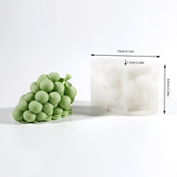 Moule à gâteau mousse et moule à crème glacée en silicone en forme de raisin, personnalisable et réutilisable, pour DIY - Outil de pâtisserie en gros