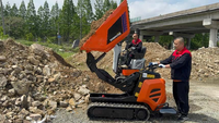 ANTSPOWER 2026 Schnelle Lieferung 600KG Diesel Hydraulischer Sensitiver Kraftbetriebener Minidumper – Heiß begehrter günstiger chinesischer Mini-Dumper