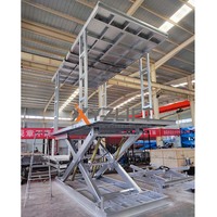 XYZLIFT 6ton Garage et ascenseur sous-sol Parking Double Decker usage domestique galvaniser matériel hydraulique ciseaux ascenseur de voiture