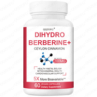 Vente en gros OEM : Dihydroberbérine 200mg avec cannelle de Ceylan, capsules végétaliennes pour la santé cardiovasculaire et métabolique, 60 unités