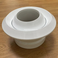 Diffuseurs d'air Ventech couleur blanche aluminium plafond rond buse de jet d'air diffuseur