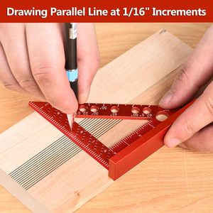 Woodworking Precision Multi-Angle Measure Ruler <strong>Carpenter</strong> Square Pocket <strong>Tool</strong> with Marking Laser Fixed Angle Pin 3.5" Square <strong>Tool</strong> - Product Image 5