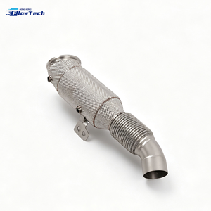 ท่อไอเสียตรงแบบเทอร์โบสำหรับ BMW B58 3.0T, ท่อไอเสียสแตนเลสสตีลประสิทธิภาพสูงสำหรับรถแข่ง พร้อมแผ่นกันความร้อน - Product Image 1