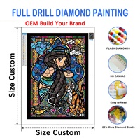 Peinture Diamant DIY Personnalisée, Broderie à Poils Courts, Images Abstraites, Kit Complet 5D pour Décoration Intérieure