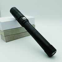 Pointeur laser bleu 450 nm, puissance <1 mW, batterie rechargeable, chargeur, boîte cadeau en verre et métal, 5 têtes, garantie 1 an