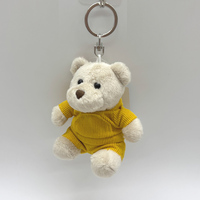 Fabricant de porte-clés en peluche personnalisé Anime porte-clés en peluche sac décoration mignon ours en peluche poupée avec vêtements amovibles
