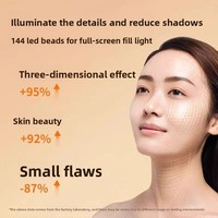 Lampe LED de bureau pleine écran pour diffusion en direct, éclairage beauté, température de couleur réglable, éclairage facial pour maquillage et photographie