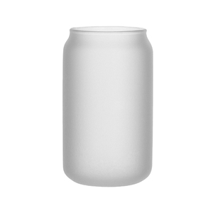 つや消し白昇華ブランク16オンス缶型ビールグラス蓋付き飲料飲料用 - Product Image 4