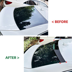 สปอยเลอร์ AMP-Z รถสปอยเลอร์ A3สีดำเงาสปอยเลอร์ติดหลังคา8V ด้านหลังสำหรับ <span class=keywords><strong>Audi</strong></span> A3 8V ซีดาน2014-2020อุปกรณ์เสริมรถยนต์ - Product Image 2